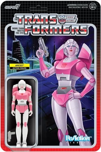 Image of SUPER7 Transformers W5 - Arcee, Multicolor, ReAction Figure