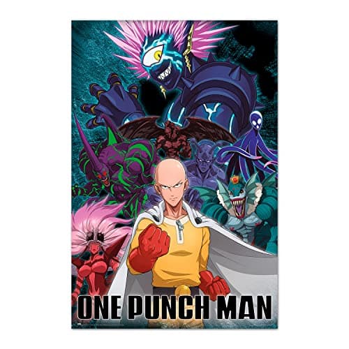 Image of Grupo Erik Poster One Punch Man Saitama Vs Villain - 36 x 24 inches / 91.5 x 61 cm - Shipped Rolled Up - Cool Posters, Art Poster, Wall Posters & Prints