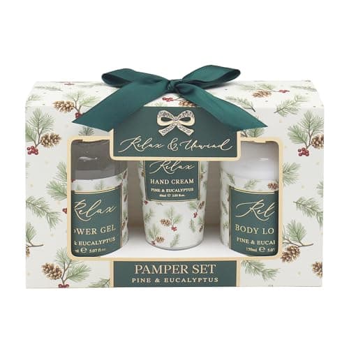 Image of Lesser & Pavey Madelaine by Hearts Design Xmas Madelaine Pamper Set For Women & Men | Luxury Bath Bombs, Shower Creams & Bubble Bath | Travel Wash Kit and Cruelty-Free Hydrating Gift For All