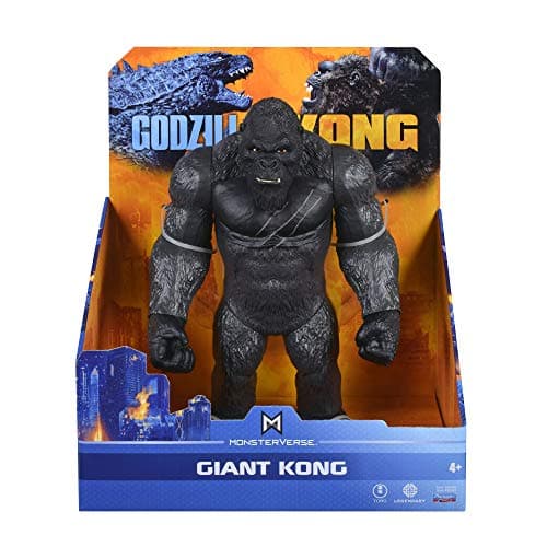 Image of MonsterVerse Godzilla vs Kong 11 Inch Collectable Giant King Kong Articulated Action Figure Toy in Black, Limited Edition, Suitable for Ages 4 Years+