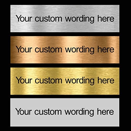 Image of Custom Made Sign - Aluminium Brushed Door Sign Any