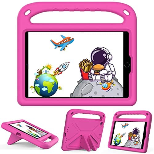 Image of GOZOPO Kids Case for iPad mini 4th/5th Generation 7.9", LightWeight ShockProof Cover for iPad Mini 1/2/3/4/5 (rose)