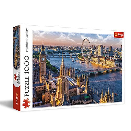 Image of Trefl London - 1000 Piece Jigsaw Puzzles for Adults & Children Aged 12+ Big Ben Thames River London Eye Puzzle