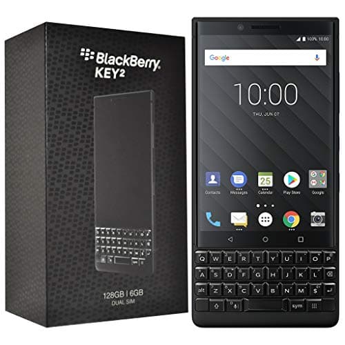 Image of BlackBerry KEY2 128GB (Dual-SIM, BBF100-6, QWERTY Keypad) Factory Unlocked SIM-Free 4G Smartphone (Black Edition)