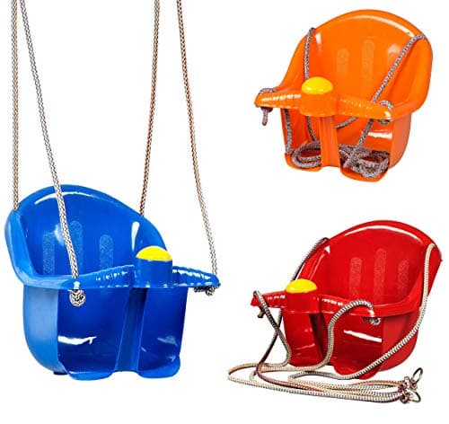 Image of MTS Safety Swing Seat for Toddlers 1-3, Easy Install, Indoor/Outdoor, Garden, Sturdy & Colorful Kids Swing, Enhances Motor Skills, Durable Plastic, Assorted Colors, for Babies, 40kg Capacity