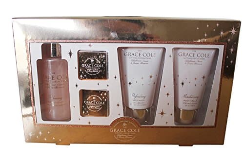 Image of Grace Cole 5-Piece Gifting Collection — Elderflower, Cassis & Lemon Blossom — Bath Fizzer & Essence Body Wash & Cream