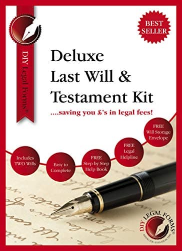 Image of DIY Legal Forms Deluxe Last Will and Testament Kit, 2026-27 Edition. Solicitor Approved. for up to Two People.