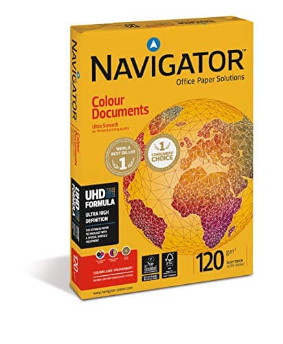 Image of Navigator Colour Documents Paper Ultra Smooth 120gsm 500 Sheets per Ream A3 White - (1 Ream)