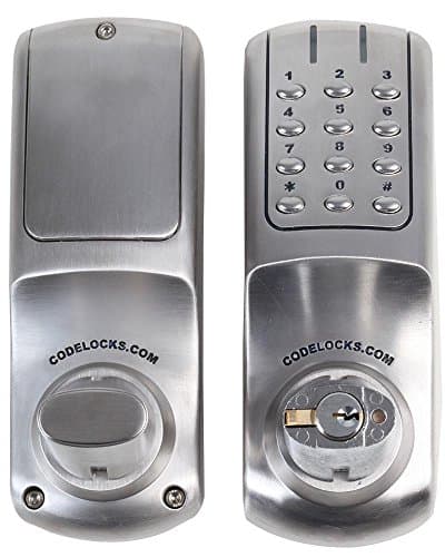 Image of Electronic Digital Lock - Heavy Duty, Codelocks Mechanical Push-Button Locks, Battery Size Code 4 X AA, 60mm, External Length/Height 187mm, 70mm