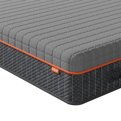 Image of Uliyati Double Mattresses Memory Foam Mattress, Breathable Mattress for Cool Sleep & Pressure Relief - Medium Mattress, 135x190x20CM, CertiPUR-US Certified