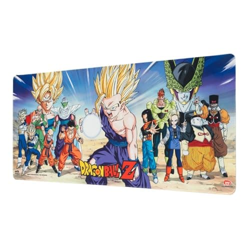Image of Grupo Erik Large Mouse Mat - Dragon Ball Z Manga Gifts | Gaming Mouse Pad XXL 80 x 35 cm - 31.5 x 13.8 in, Desk Mat Large, Gaming Desk Accessories | Dragon Ball Gifts under 20 Pounds
