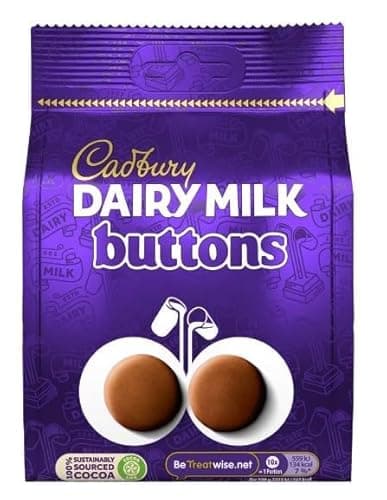 Image of 3 x Dairy Milk Giant Buttons Chocolate Bag 119g Delicious Tasty And Twisty Treat Gift Hamper For Birthday,Christmas