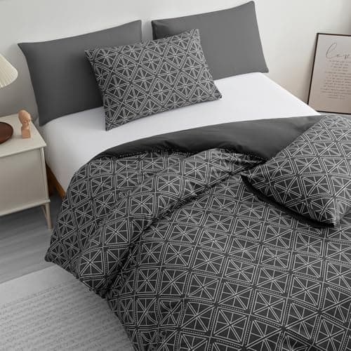 Image of Pamposh King Size Duvet Cover Sets Premium Brushed Microfiber Duvet Cover King Size Ultrasoft Hypoallergenic Reversible King Duvet Covers Non Iron Luxury Bedding Set With Zipper Closure