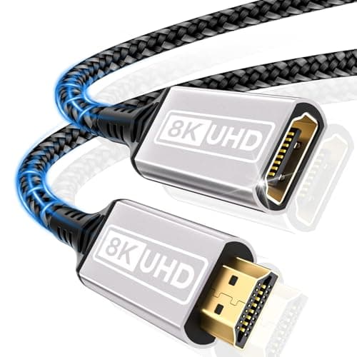 Image of Sewowibo HDMI Extender,cable 0.5M 10K 8K@60HZ 4K@120HZ/144HZ HDMI 2.1 extension cable male to female 48Gbps ultra high speed UHD eARC HDCP 2.3 Dynamic HDR10+ Compatible with TV Stick,HDTV,PS5 PS4