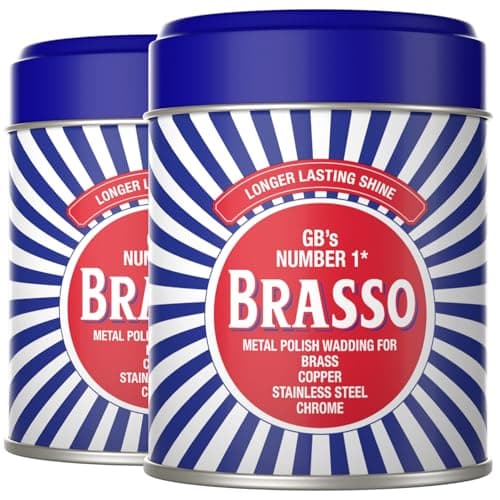 Image of 2 x 75g Brasso Metal Polish Wadding for Surfaces
