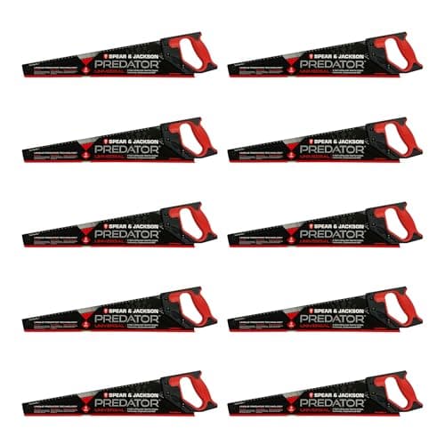 Image of Spear & Jackson B9820 10 Pack of Predator Universal Woodsaws (20" x 8pts) - Medium Finish - 10 x Saws