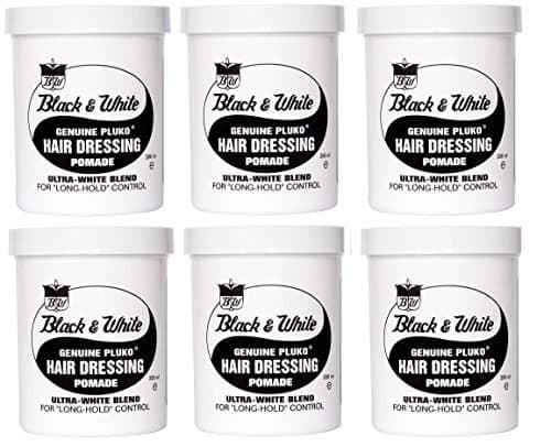 Image of Black & White Genuine Pluko Hair Dressing Pomade 200ml x6