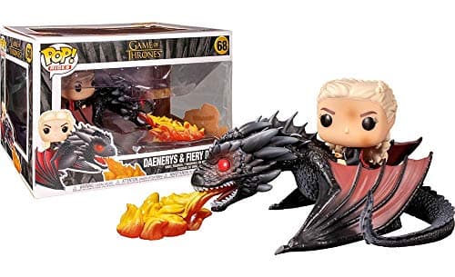 Image of Funko POP! Rides: GOT - Daenerys Targaryen on Fiery Drogon - Game Of Thrones - Collectable Vinyl Figure - Gift Idea - Official Merchandise - Toys for Kids & Adults - TV Fans