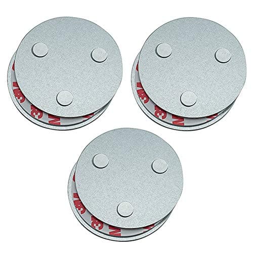 Image of meioro Magnetic Smoke Detector Installation Tool,Quick and Easy Fastening Ceiling Mounted Kit for Smoke Alarm,No Need Drill No Danger 10 Seconds Install (3pc)