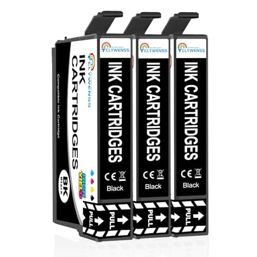 Image of CLYWENSS Compatible 405XL Ink Cartridges Replacement for Epson 405 XL Black for WorkForce Pro WF-4820 WF-3820 WF-7310 WF-7830 WF-7835 WF-7840 WF-4830 WF4820 WF3820 WF7835 WF7840 WF4830 Printer, 3-Pack