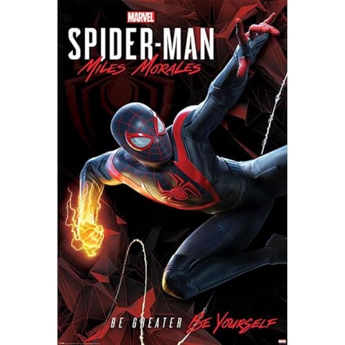 Image of Pyramid International Spider-Man Miles Morales (Cybernetic Swing) Maxi Poster, 61cm x 91cm, One Size
