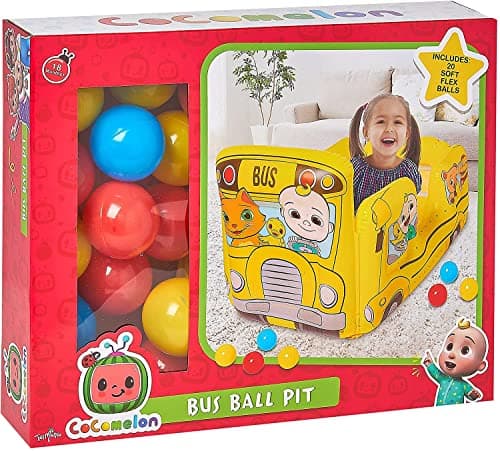 Image of Hunter Price CoComelon Ball Pit School Bus Kids Inflatable Toy with Balls