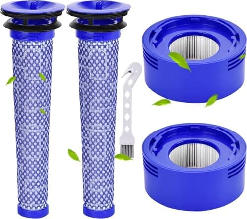 Image of V7 Filter Replacement For Dyson V7 V8 Sv10 Animal Absolute Motorhead Extra Cordless Vacuum Cleaner, V7 V8 Replace Parts# Dy-96566101 & Post-Filter Dy-96747801