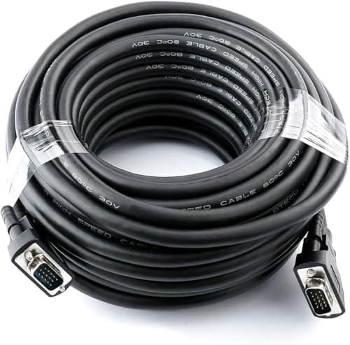 Image of DTECH 15m VGA Monitor PC Cable Male to Male 1080p High Resolution