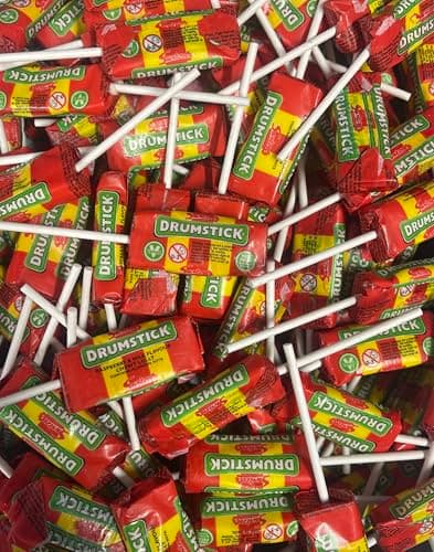 Image of Swizzels Retro Individually Wrapped Sweets | Bulk Box Assorted Sweet Pick and Mix Selection | For Parties, Gifts, Sharing, Seasonality, Special Events (Swizzels Drumstick Lollies x 30)