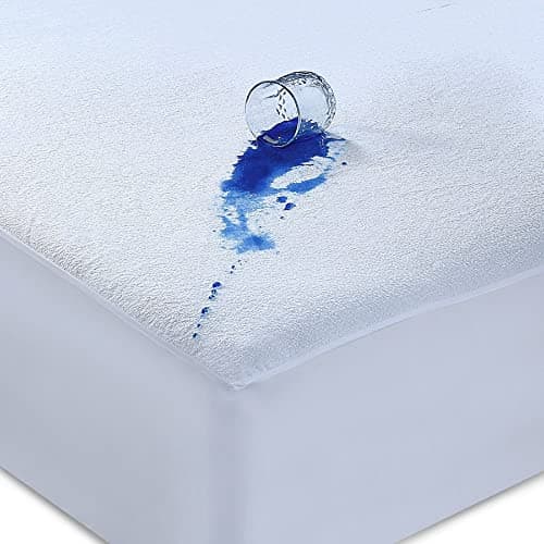 Image of Caroline Shatuik Waterproof Mattress Protector King |40cm Extra Deep Fitted King Size Waterproof Bed Protector Topper | Non Noisy & Breathable Mattress Cover King Size Bed(152 X 200 +40CM)