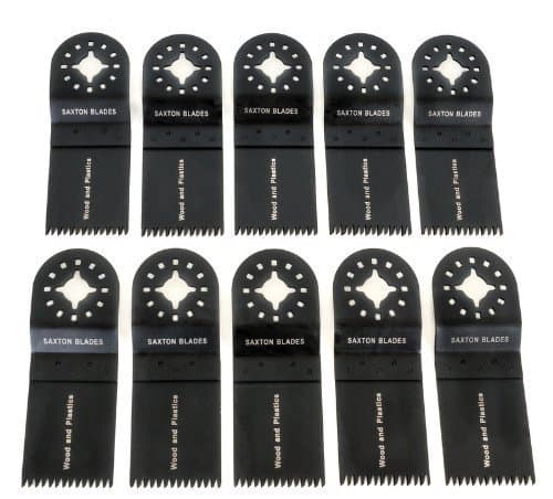 Image of 10x Saxton 35mm Coarse Blades for Fein Multimaster Bosch Oscillating Multitool