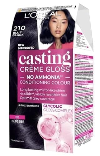 Image of L'OREAL PARIS CASTING CREME GLOSS HAIR DYE Blue black 210