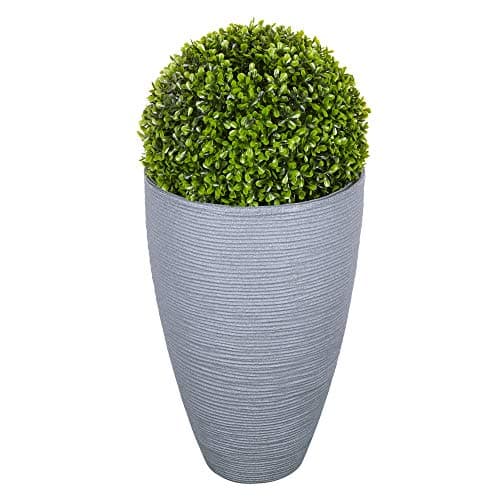 Image of URBNLIVING Plastic Plant Pots with Boxwood Buxus Balls for Home & Office Decor - No Maintenance