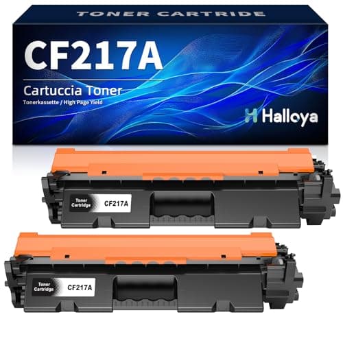 Image of Halloya 17A Toner Cartridge Replacement for HP CF217A 17A Compatible with HP LaserJet Pro M102a M102W LaserJet Pro MFP M130a M130fn M130fw M130nw (2 Pack)