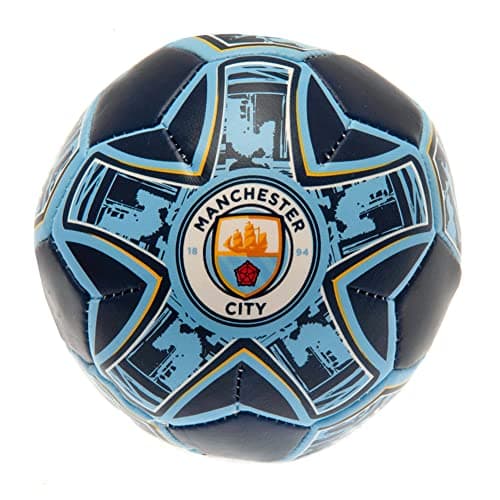 Image of Hy-Pro Officially Licensed Manchester City F.C. 4 Inch Soft Mini Ball - Man City, Merchandise, Ideal for Kids, Great Gift Idea