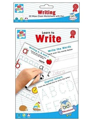 Image of 2XLearn to Write - Spelling Writing & Reading 20 Wipe-Clean Worksheets with Pen