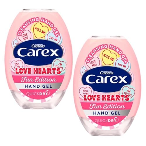Image of Katsy Style – Cleansing Hand Gel, Love Hearts Scent, Hand Sanitizing Gel, Refreshing Hand Cleanser, Portable Travel Size – 50ml Each (Pack of 2)