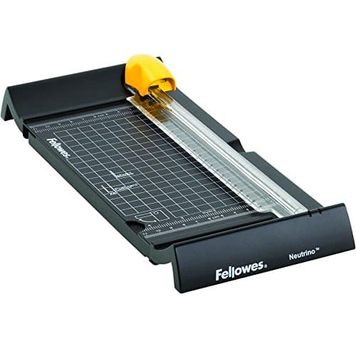 Image of Fellowes Neutrino A5 Paper Cutter Guillotine - 24CM Cutting Length Guillotine Paper Cutter - 5 Sheet Capacity - Ideal for Home Use - Black