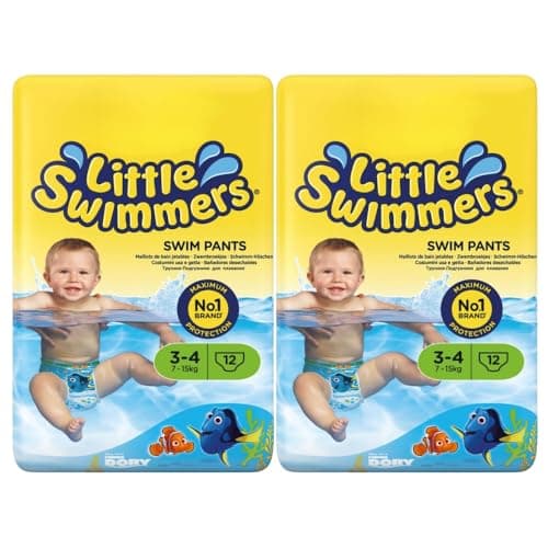Image of Little Swimmers Swim Pants for Babies Size 3-4 (7-15 kg) 12 Swim Pants Pack of 2