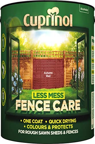Image of Cuprinol 5191665 Less Mess Fence Care Exterior Woodcare, Autumn Red