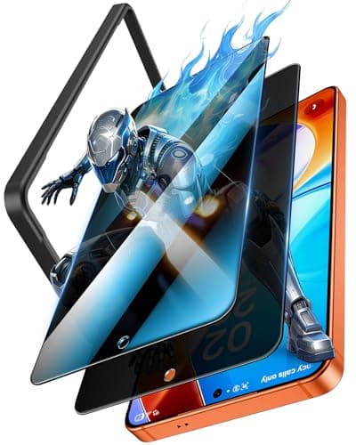 Image of LK 2 Pack Privacy Screen Protector for Samsung Galaxy S26 Ultra, Anti-Spy Tempered Glass Screen Protector for S26 Ultra, No Dust No Bubbles, Support Fingerprint Unlock, Anti-Shatter, Easy Installation