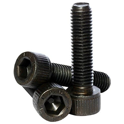 Image of (3mm) M3 x 15 Black 12.9 Grade High Tensile Hex Socket Cap Screws Self Colour Allen Bolts DIN 912-10 Pack