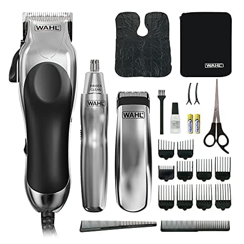 Image of Wahl 3-in-1 Chrome Pro Deluxe Head Shaver Men's Hair Clippers, Nose Hair Trimmer for Men, Beard Trimmer Men, Hair Trimmer, Stubble Trimmer, Male Grooming Set