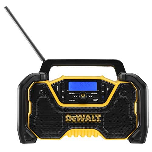 Image of Dewalt XR DCR029 Battery and Mains Radio (DAB+ and FM Stereo Radio, Extremely Robust Casing, with Bluetooth, Digital Display with Backlight, Battery and Charger Not Included)