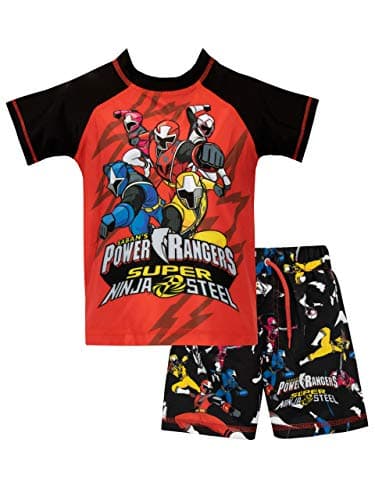 Image of Power Rangers Boys Swim Set Ninja Steel Red 8-9 Years
