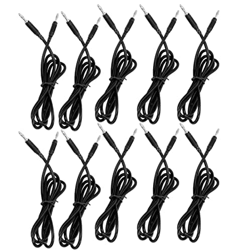 Image of 10 Sets Banana Test Lead 4mm Male to Male Brass PA 32A 1000V, Universal Banana Plug Test Cable for Multimeter Electrical Testing, Durable High - Conductivity Test Wire (Black)