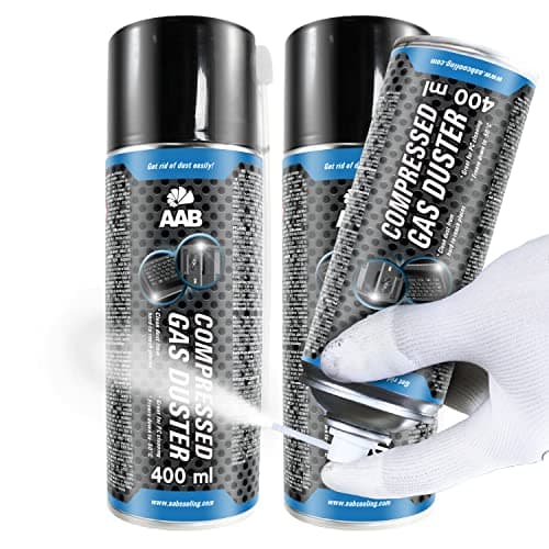 Image of AABCOOLING Compressed Gas Duster Freezing Spray 400ml - Set of 2 - Deep Freeze Spray, Freezer Spray, Pipe Freeze Spray, Frost Spray, Pipe Freezing Kit, Freezes Down to -50*C
