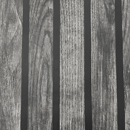 Image of Black Wooden Slats Wallpaper Grey Textured Free Match Feature Wall Living Room
