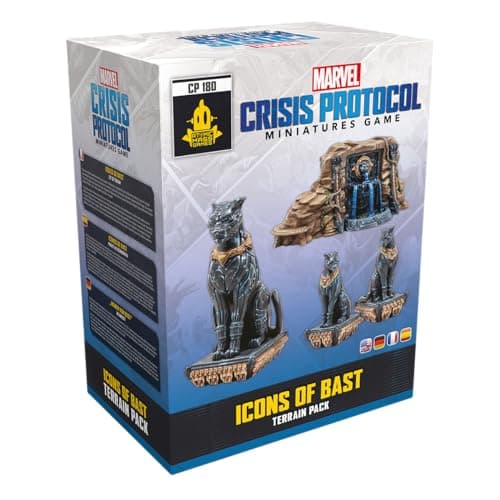 Image of Atomic Mass Games | Marvel Crisis Protocol: Icons Of Bast Terrain Pack | Miniatures Game | Ages 14+ | 2 Players | 90 Minutes Playing Time