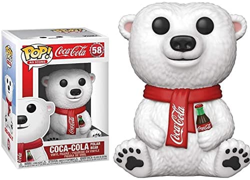 Image of Funko Pop! Ad Icons: Coca Cola Polar Bear-Cola - Polar Bear #58 - Collectable Vinyl Figure - Gift Idea - Official Merchandise - Toys for Kids & Adults - Ad Icons Fans - Model Figure for Collectors
